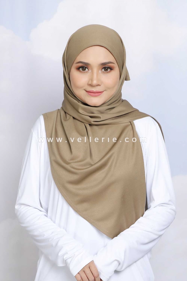 Tudung Adeela Active Tieback - Khaki